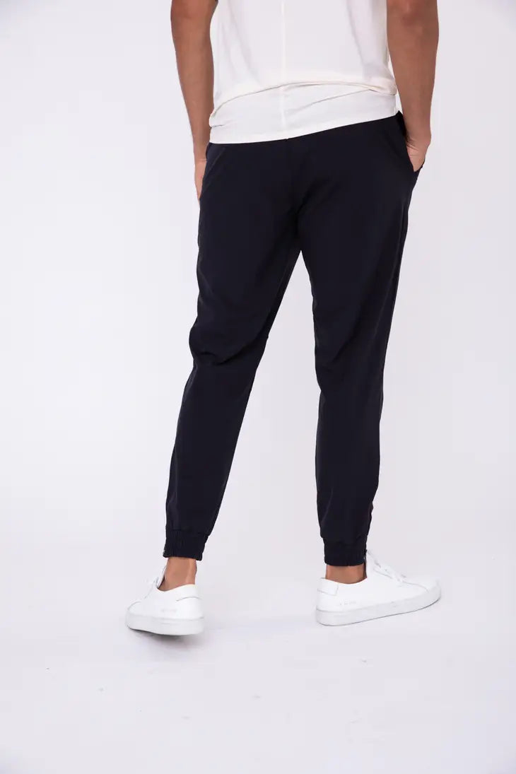 Zip-Up Ankle Joggers