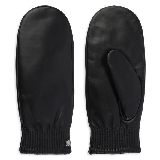 Leather Cuffed Mittens