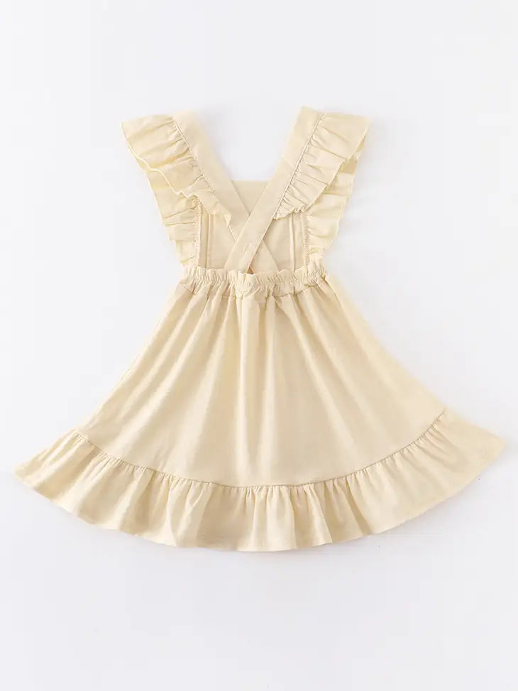 Flutter Trim Ruffle Dress