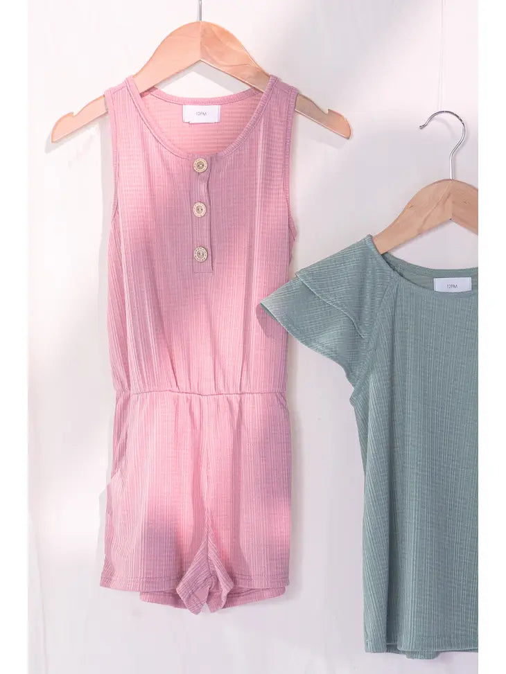 Mallory Button Romper