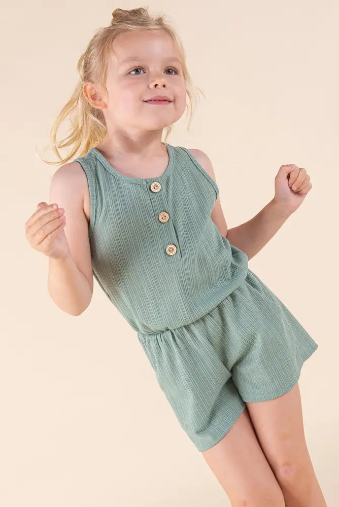 Mallory Button Romper