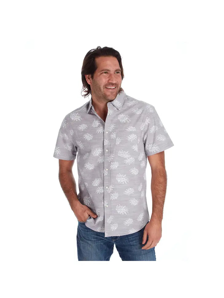 Alex Printed Button Down