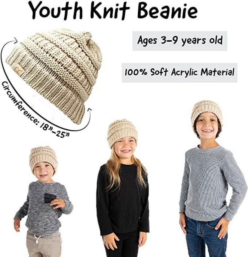 Kids Oversized Beanie - 3 Colours