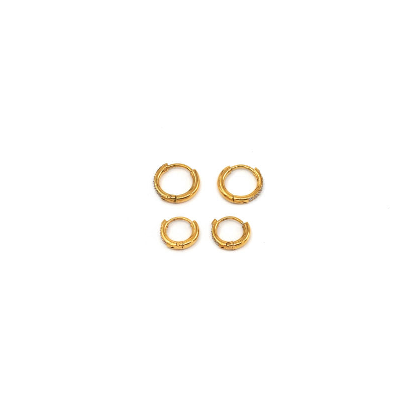 Petite Hoops 12mm Gold