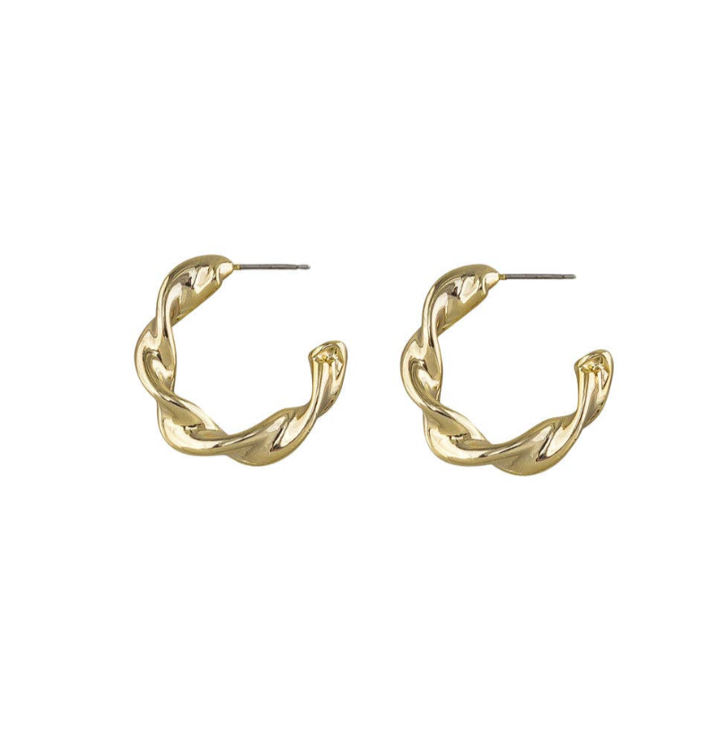 Chiara Hoops Medium -Gold