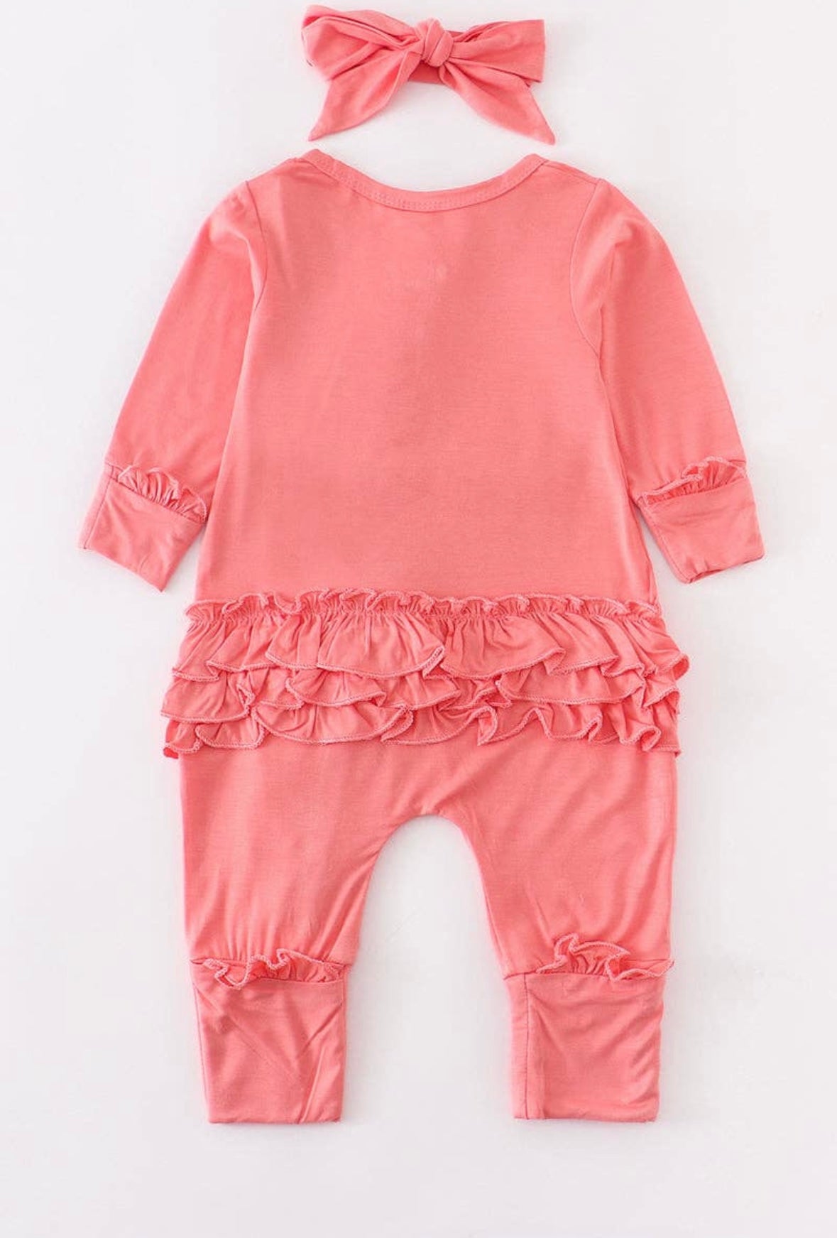 Ruffle Bamboo Onesie - 4 Colours