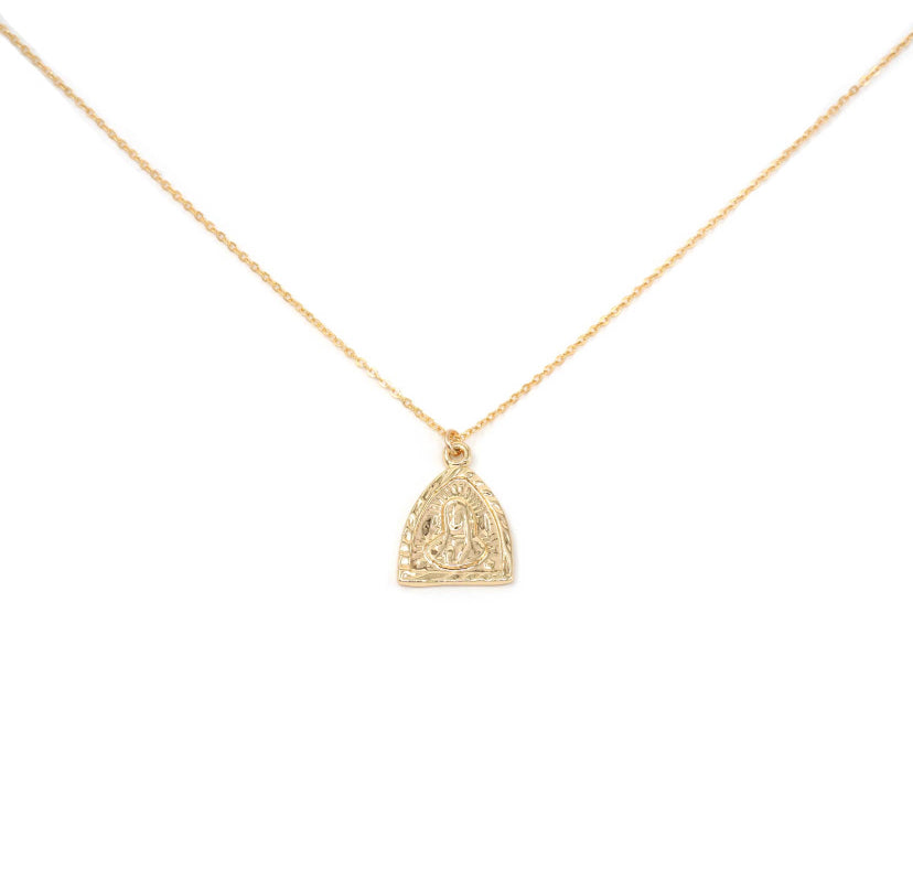 Jane Triangle Necklace Gold