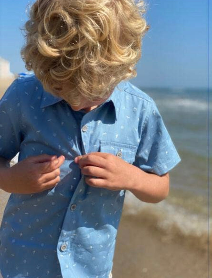 Sailor Collared Button Down