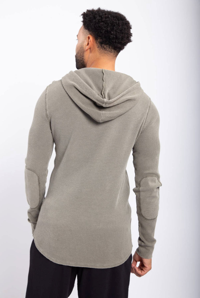 Waffle Knit Hoodie - 2 Colours