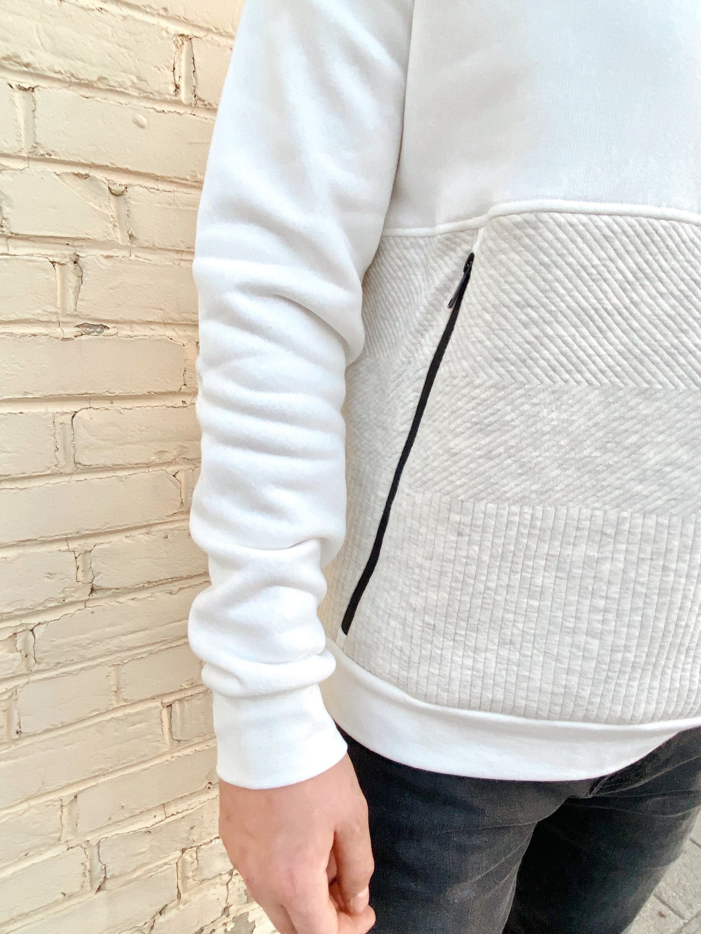 Half Quilted Crewneck