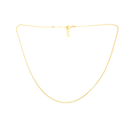 Plain Chain Necklace Gold