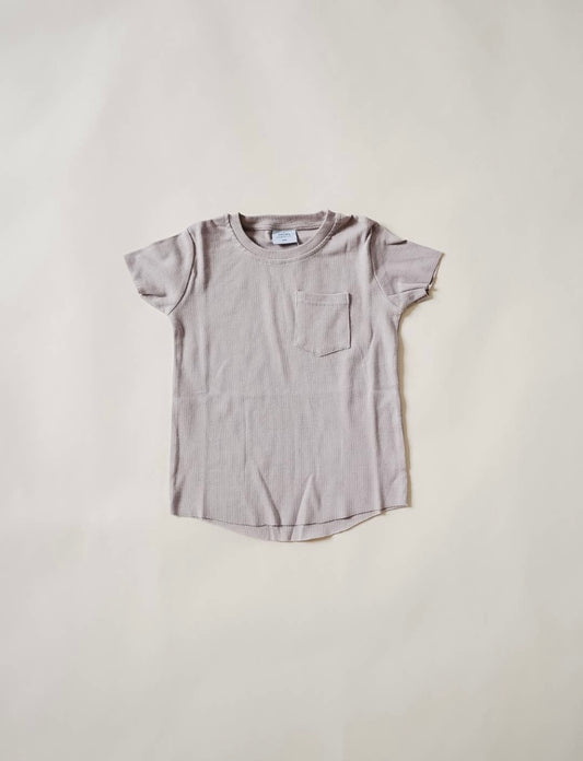 Lux Ribbed Pocket Tee