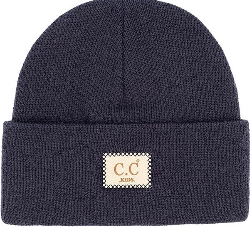 Kids Patch Beanie - 5 Colours