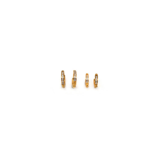 Petite Hoops 12mm Gold