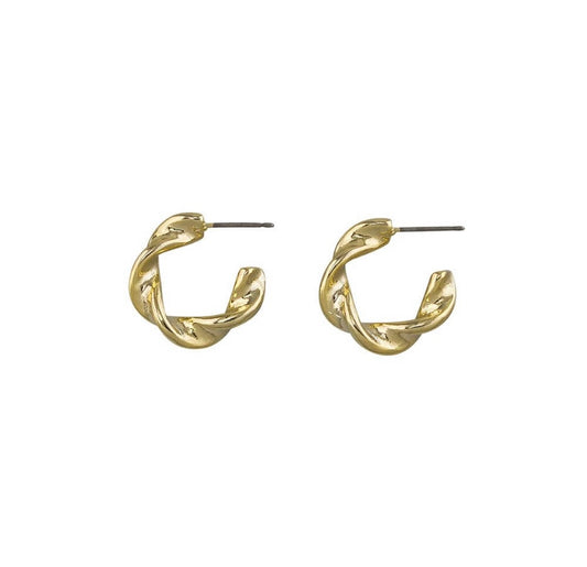 Chiara Hoops Small Gold