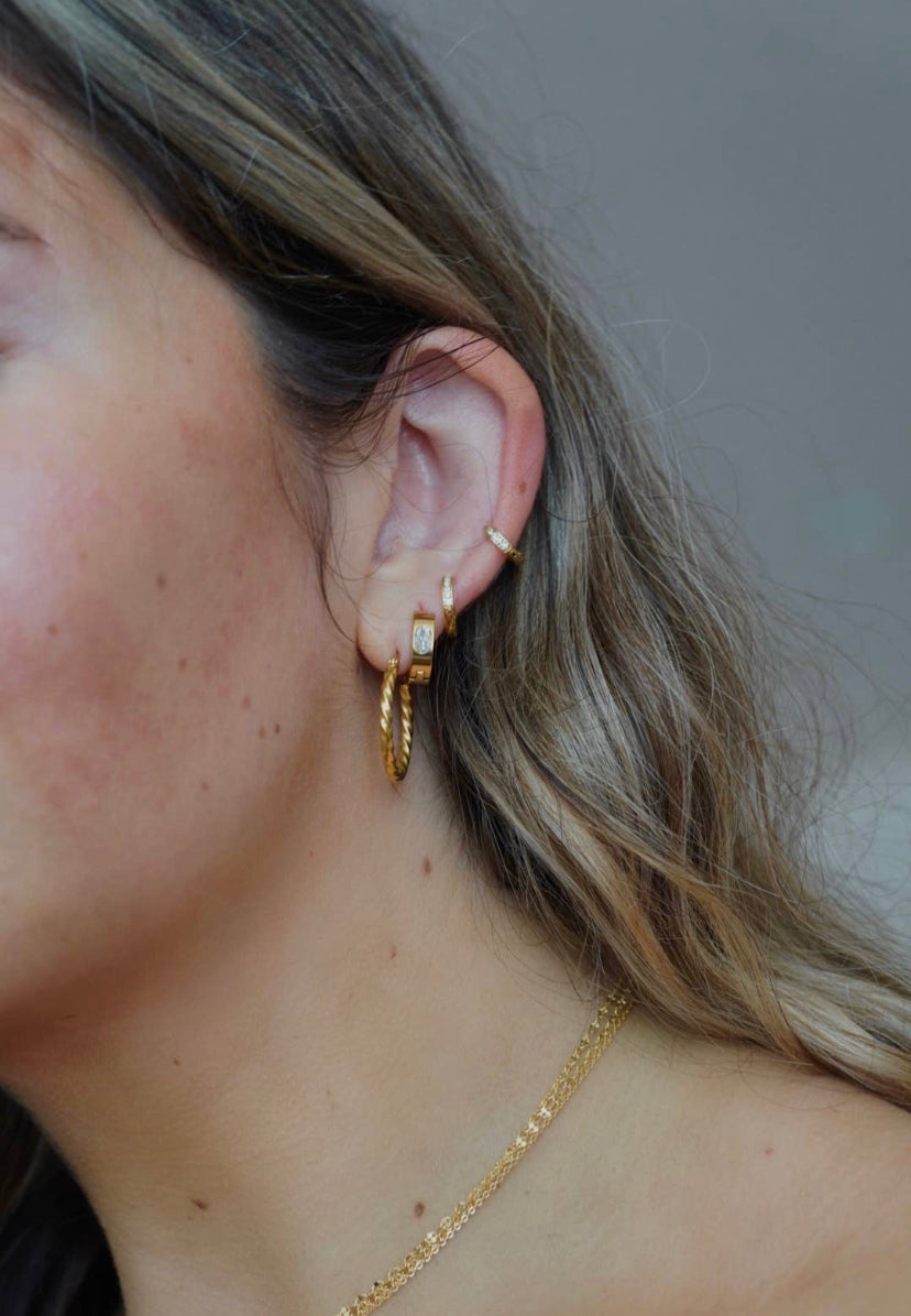 Petite Hoops 12mm Gold