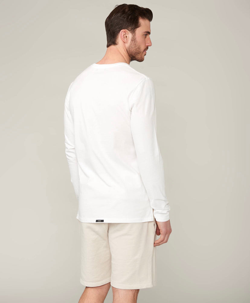 Liam Hi-Lo Brushed Long Sleeve