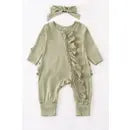 Ruffle Bamboo Onesie - 4 Colours