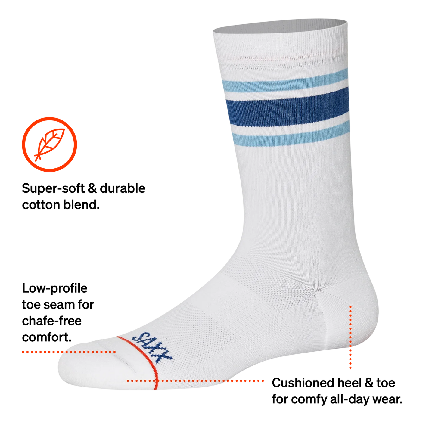 SAXX | Whole Package Crew Socks 1 PAIR | Multiple Colour Options