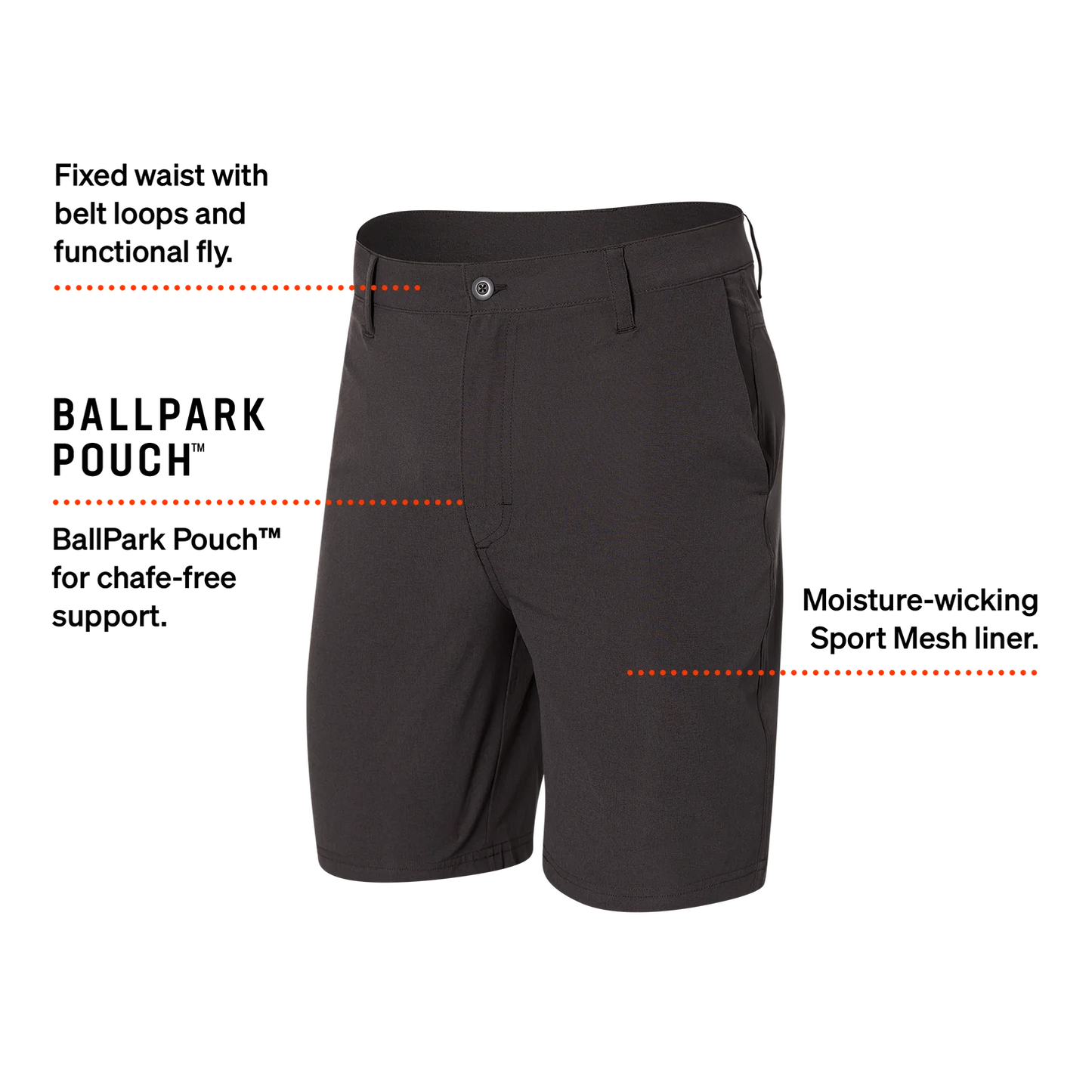 SAXX | Go To Town 2-In-1 Shorts | Multiple Colour Options